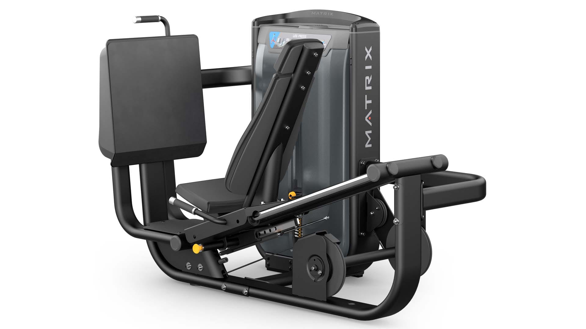 a leg press gym machine