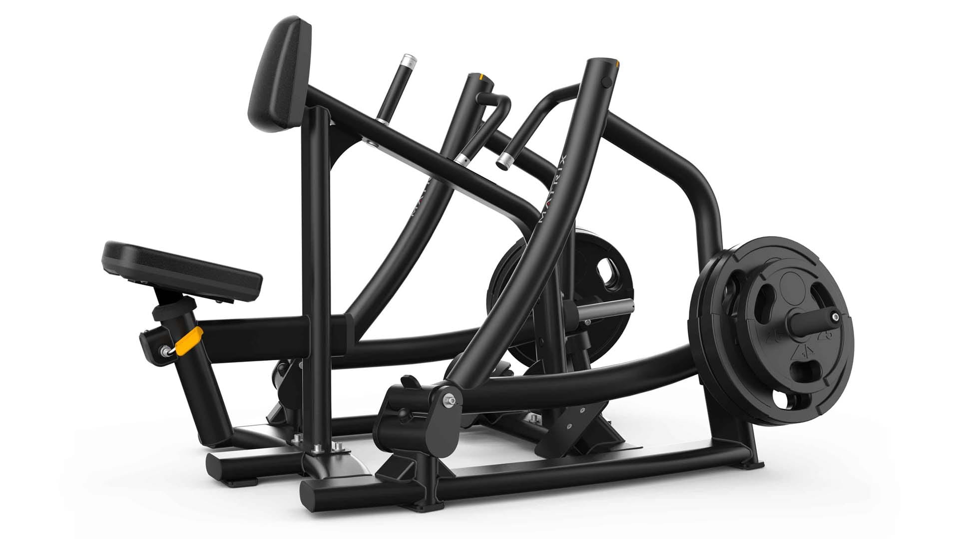 a seated row gym machine