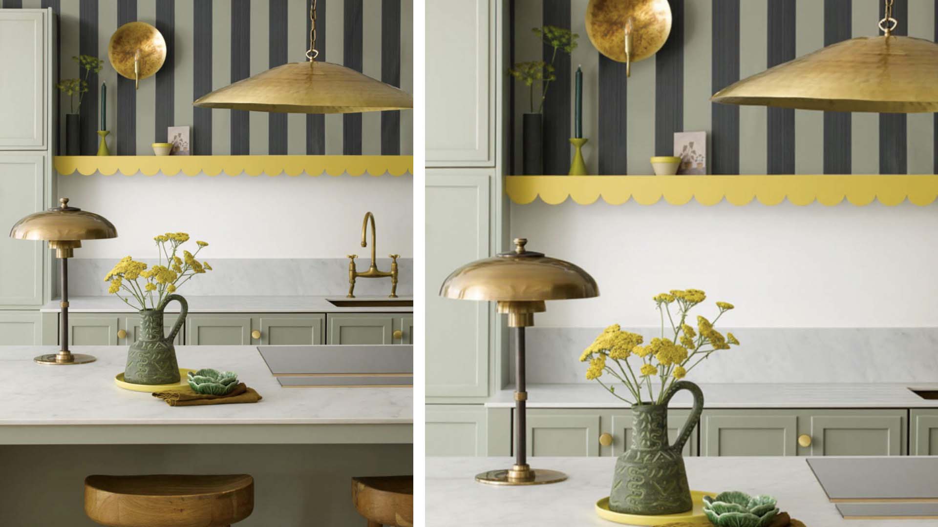 Flowers in a kitchen