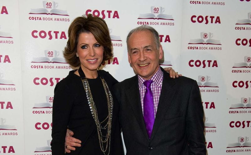 Natasha Kaplinsky and Alastair Stewart arriving for The 2012 Costa Book Awards at Quagliano's Restaurant in London on 24th Jan 2012 Pics by Simon Burchell / Featureflash