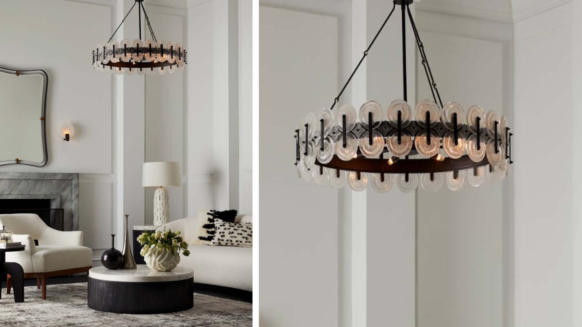 Glass like shade light