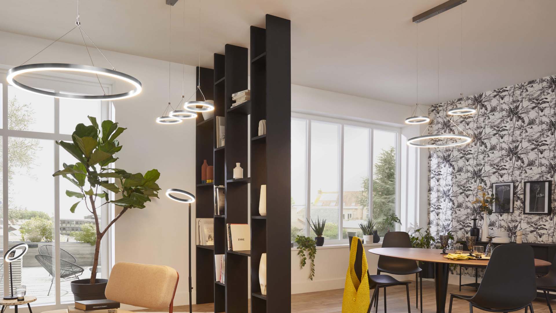 B&Q circle light shades