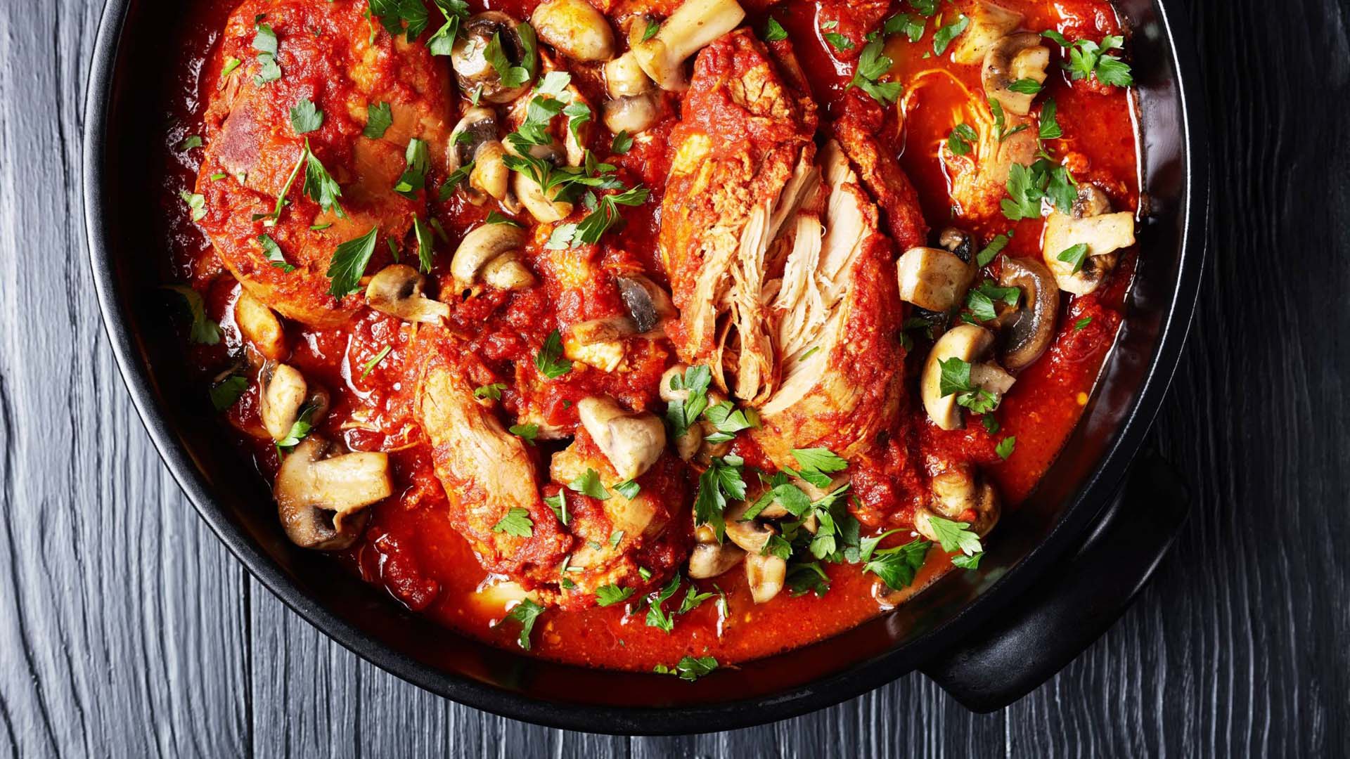 Chicken dish made in a slow cooker