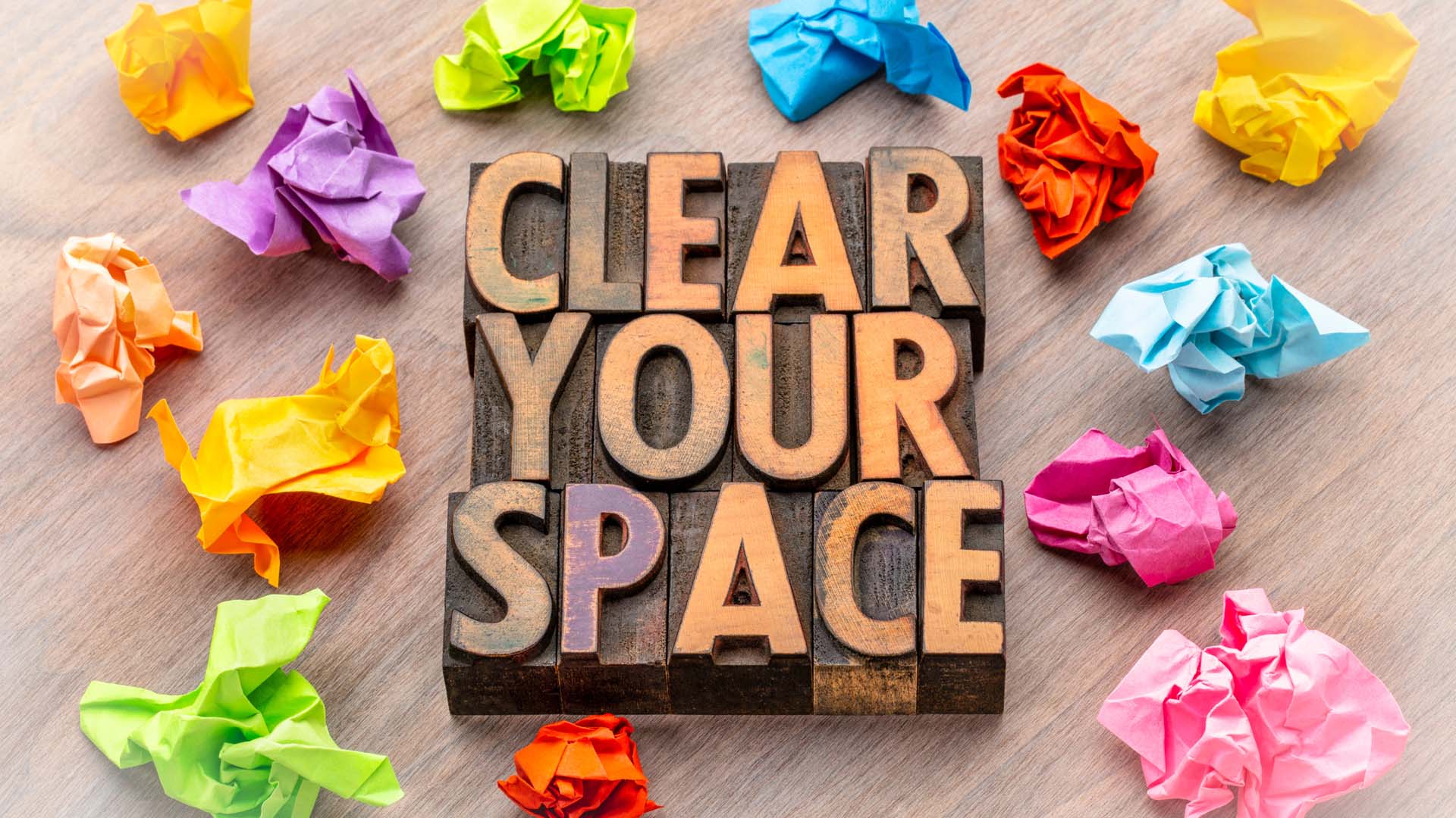 Clear your space mat