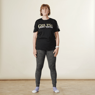 woman doing a squat jump