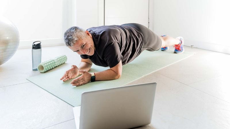 Man exercising