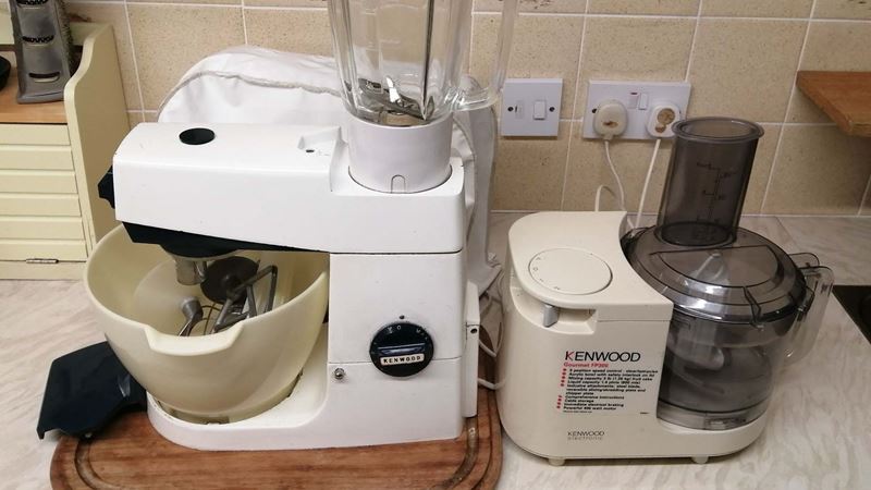 old Kenwood chef in white and cream
