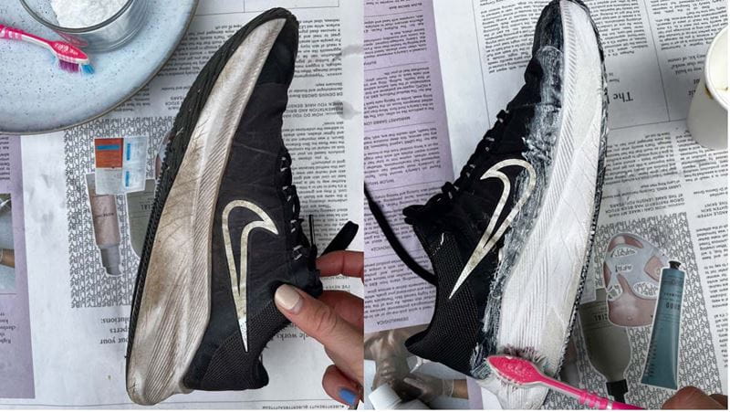 Trainer Toothpaste How to clean trainers without ruining them