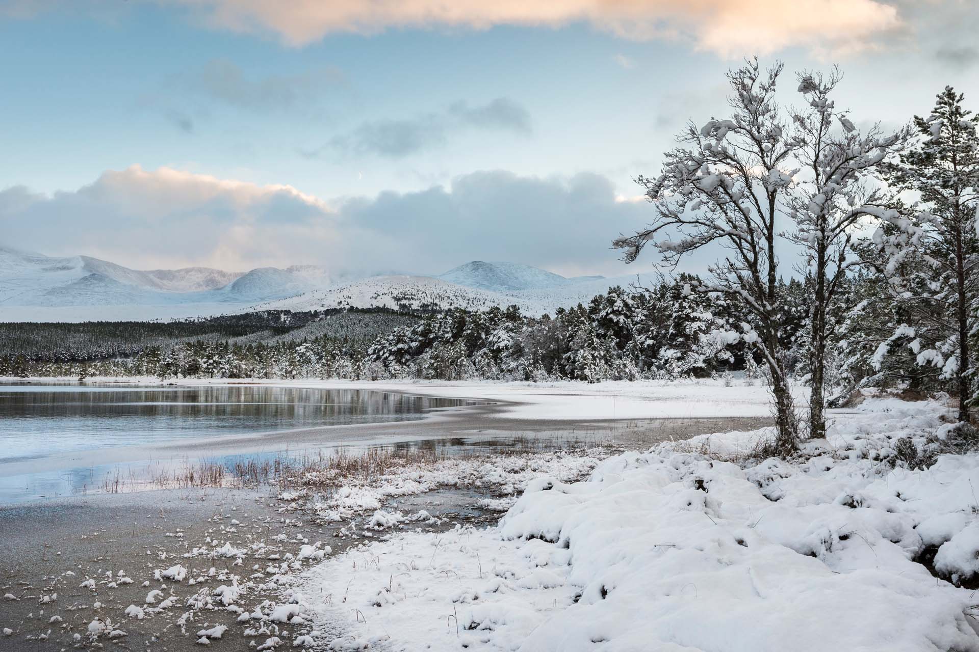 Loch Morlich in the snow