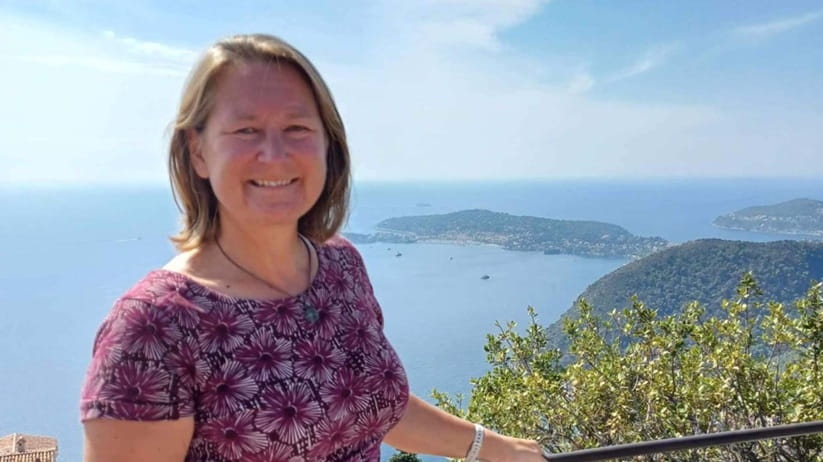 Clare Gallagher on one of her solo holidays