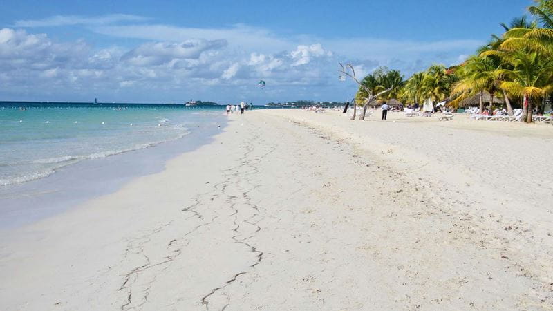 Seven Mile Beach in Negril, Jamaica