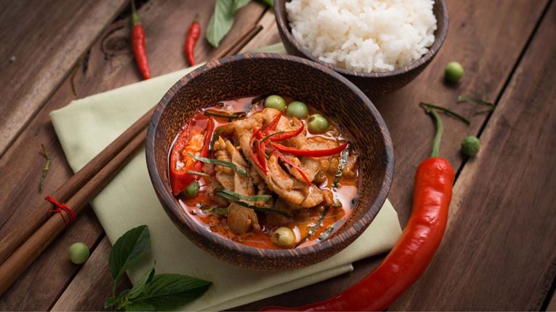 Bowl of chicken curry