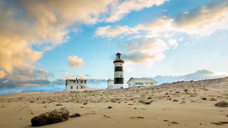 Lighthouse at Cape Recife, Port Elizabeth, South Africa