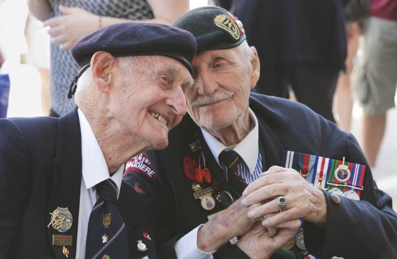 two D-day veterans