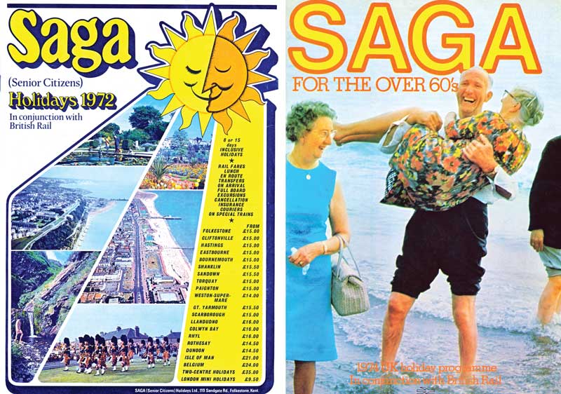 Saga 1970's holiday brochure