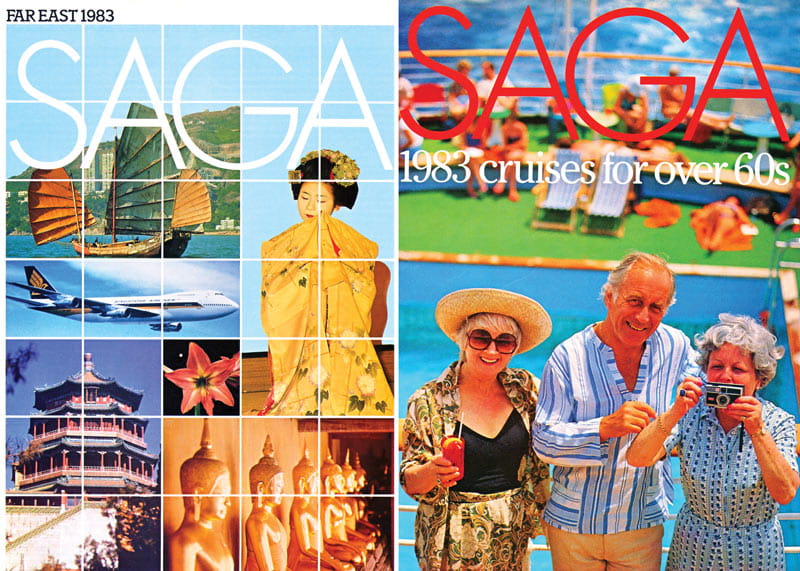 Saga 1980's holiday brochure