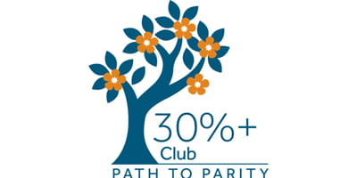30%+ club path to parity logo