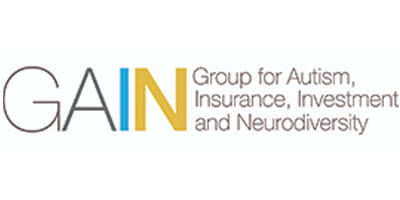 GAIN logo: group for Autism, Insurance, Investment and Neurodiversity
