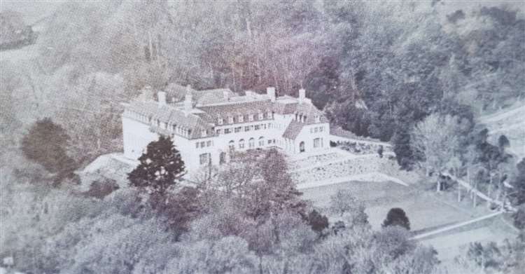 Enbrook from the air during its time as a police training centre