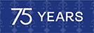 Saga 75 years anniversary logo