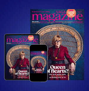 A phone, a tablet and a magazine cover