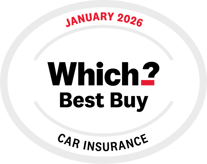 January 2026 Which? Best Buy Car Insurance Award logo