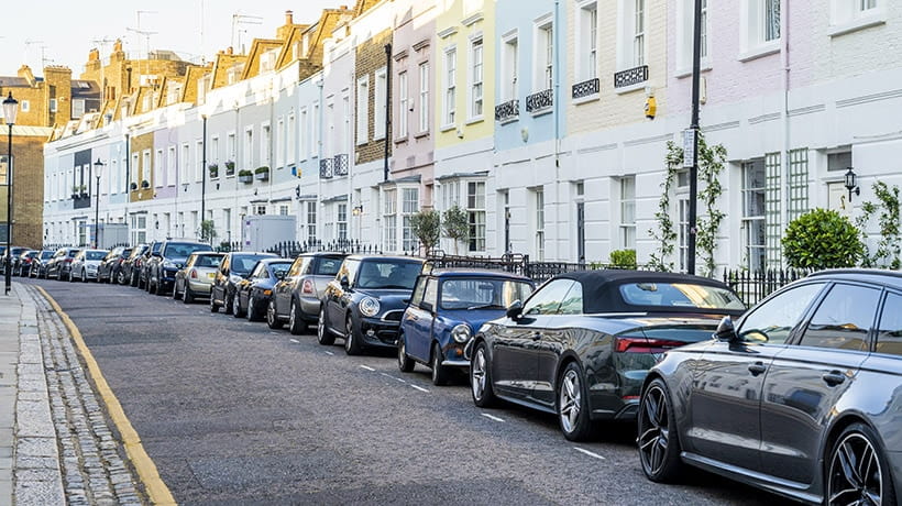 A street scene in Chelsea, London, England, United Kingdom