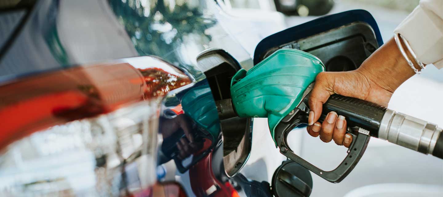 Close up of a car being refuelled