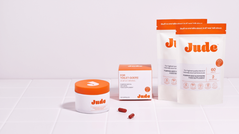 a variety of packets of Jude Bladder Supplements