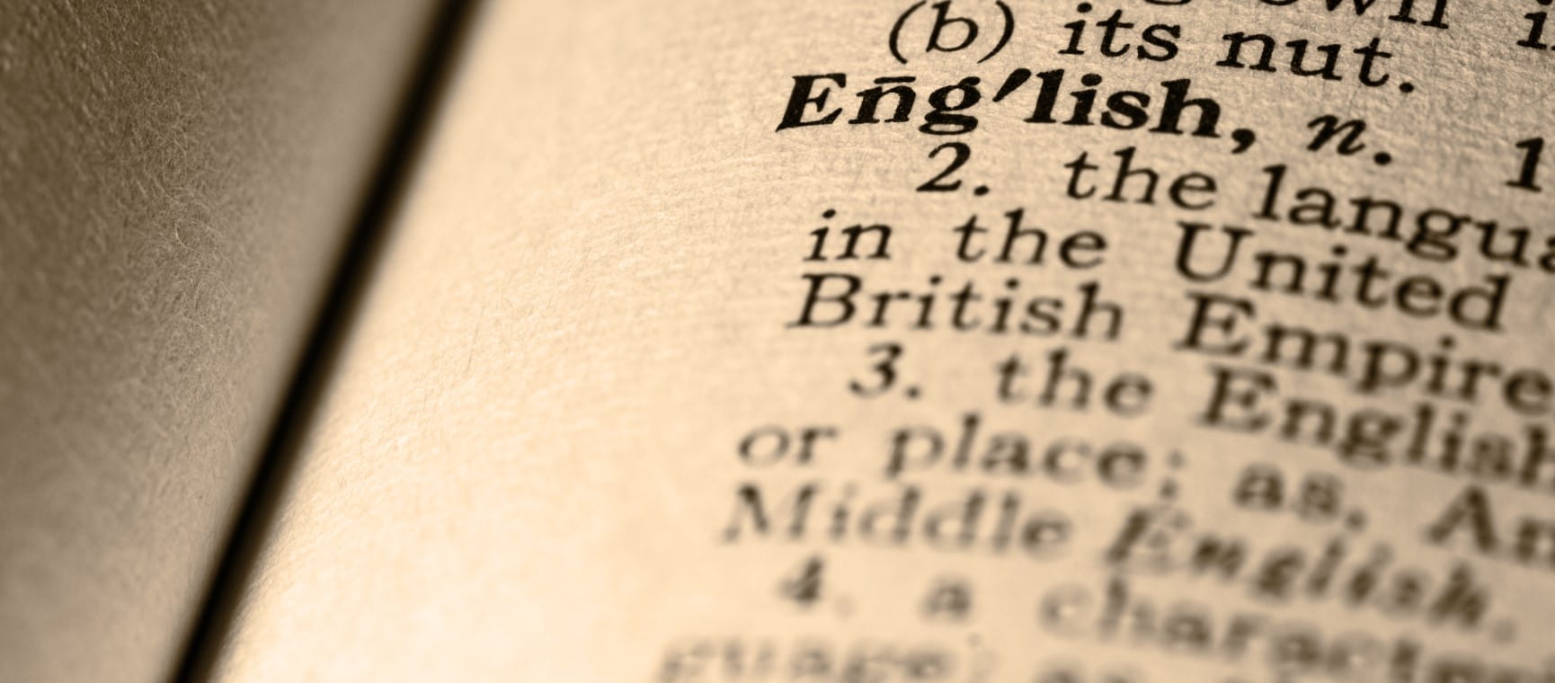 A close up of an open dictionary | Getty/ackleyroadphotos
