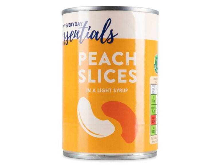 Everyday Essentials Peach Slices In A Light Syrup | Aldi