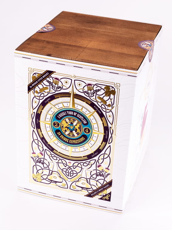 A whiskey advent calendar box