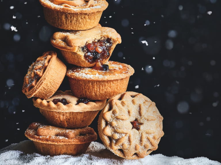 A stack of M&S mince pies