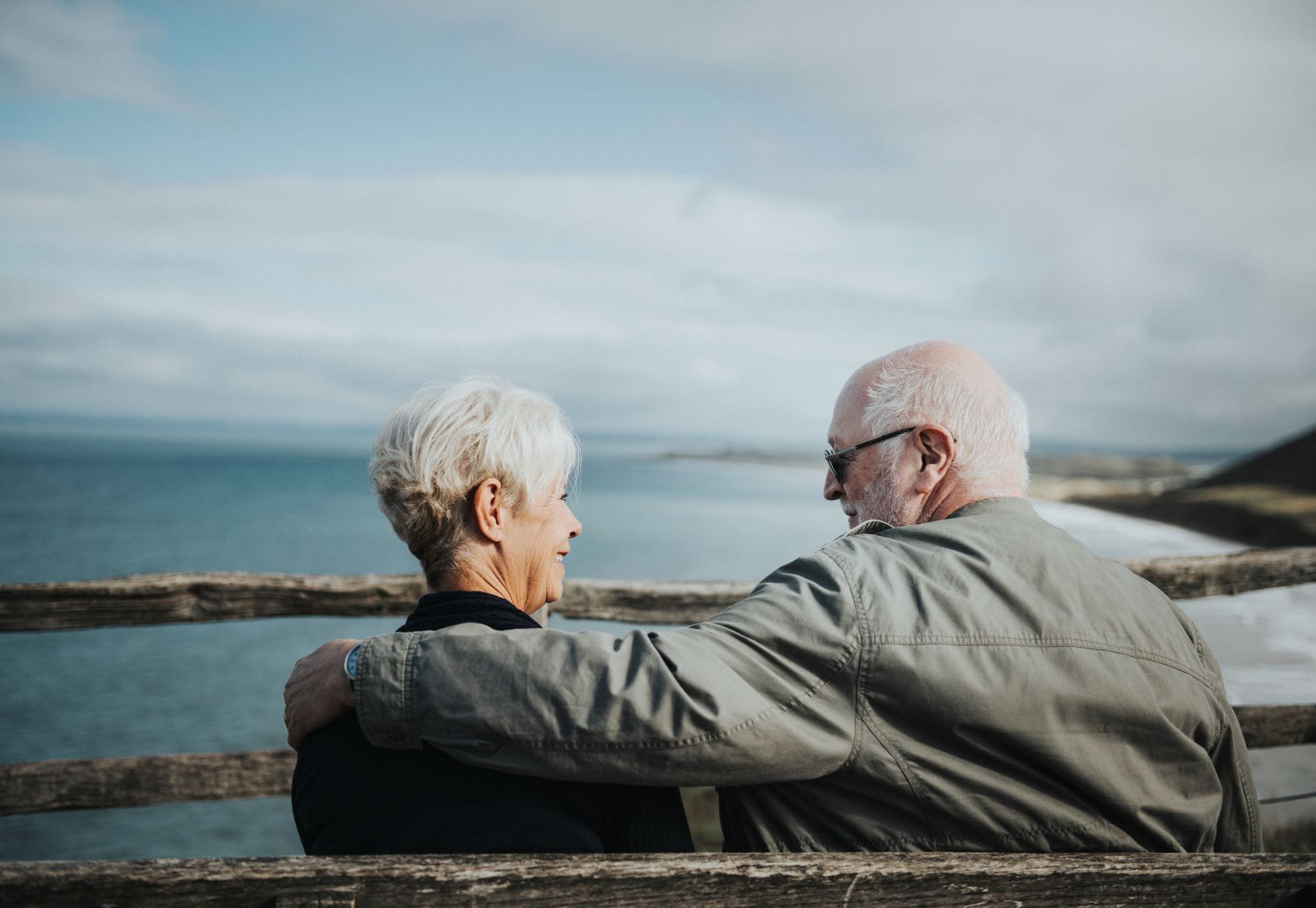 couple at a UK hotspot at Christmas