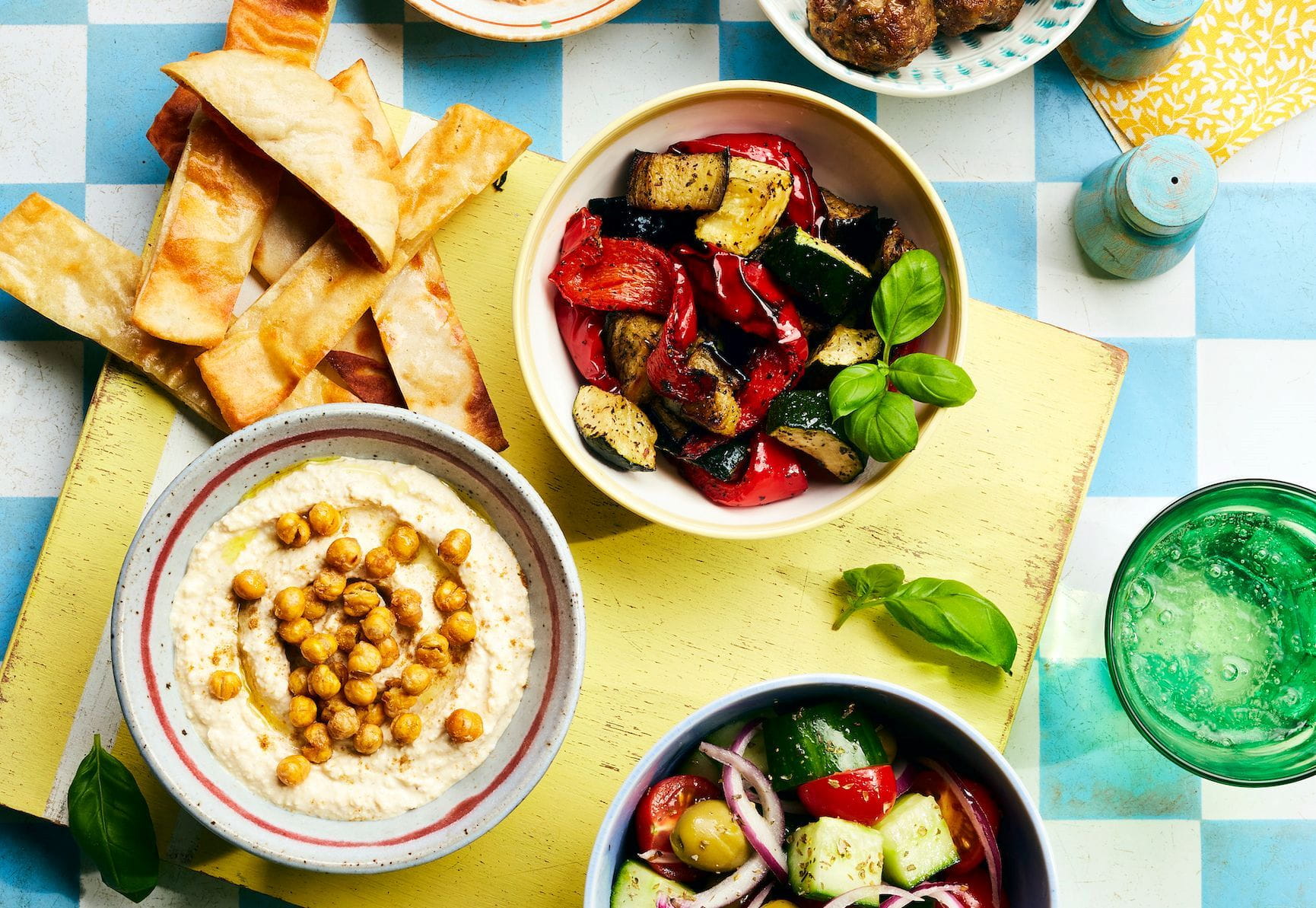 Greek mezze done in the air fryer