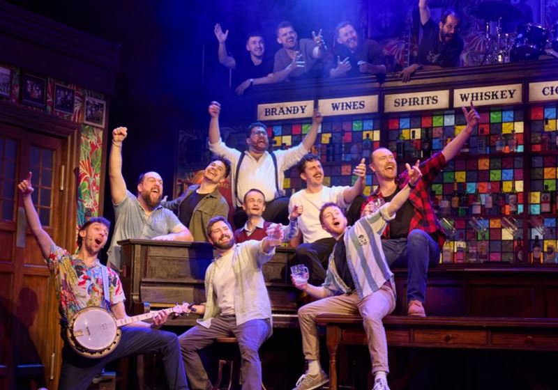 Choir of Man cast in full song