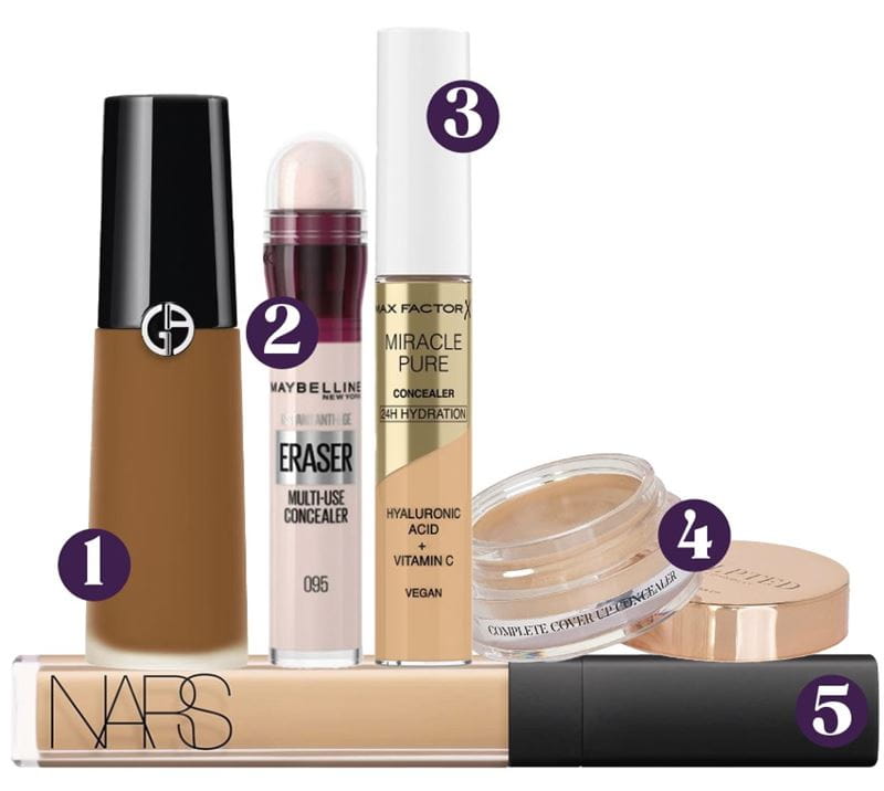 all the concealers mentioned in the article