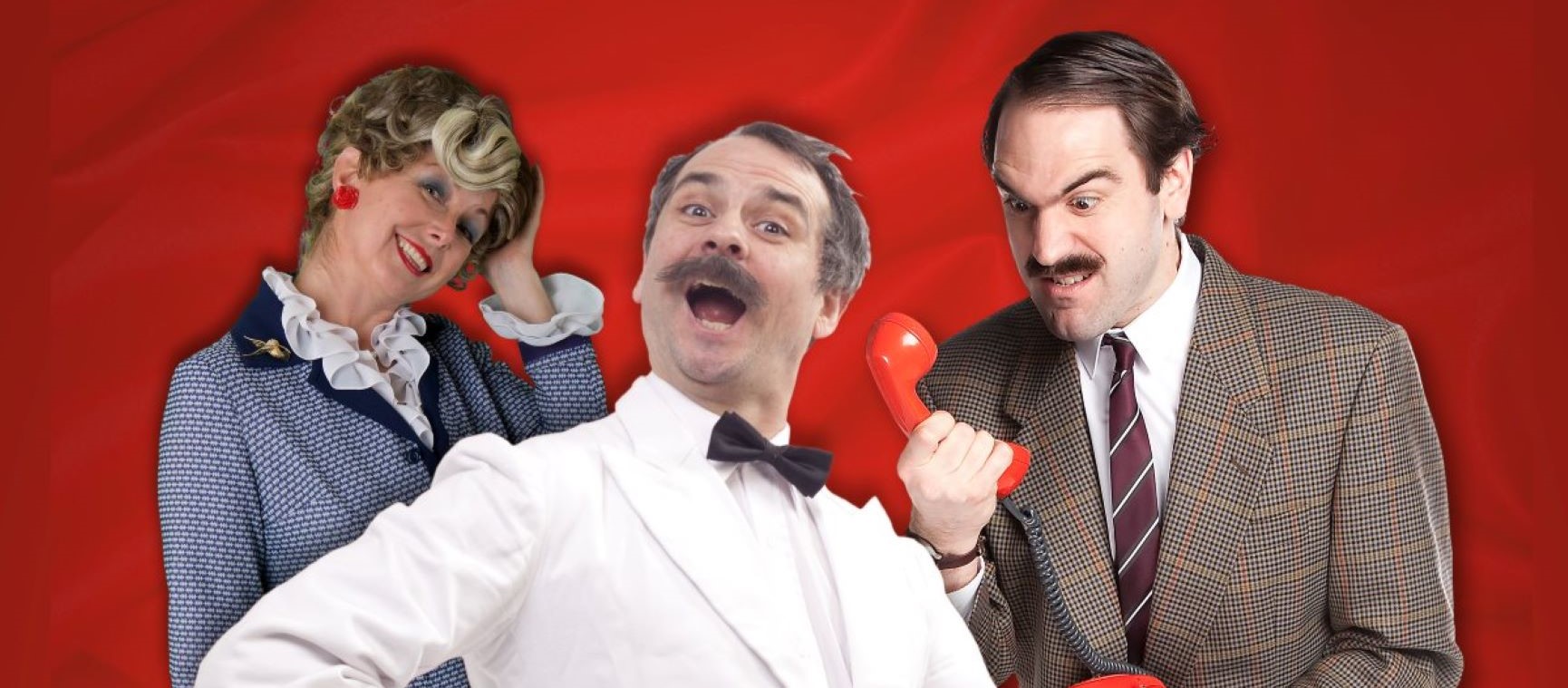 Faulty Towers cast in the promo photo