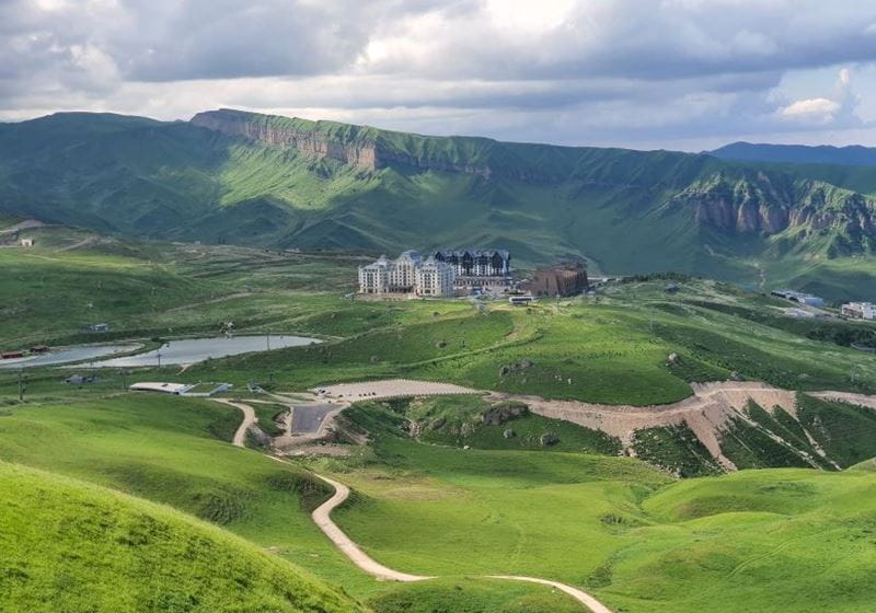 Summer view of Shahdag Mountain Resort, Azerbaijan