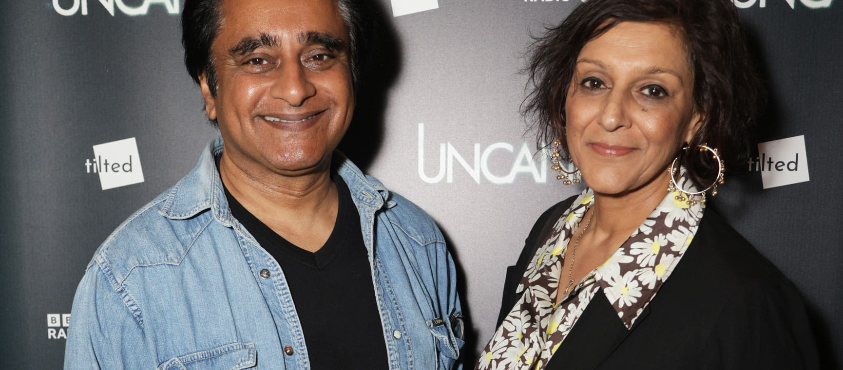 Sanjeev Bhaskar and his wife Meera Syal