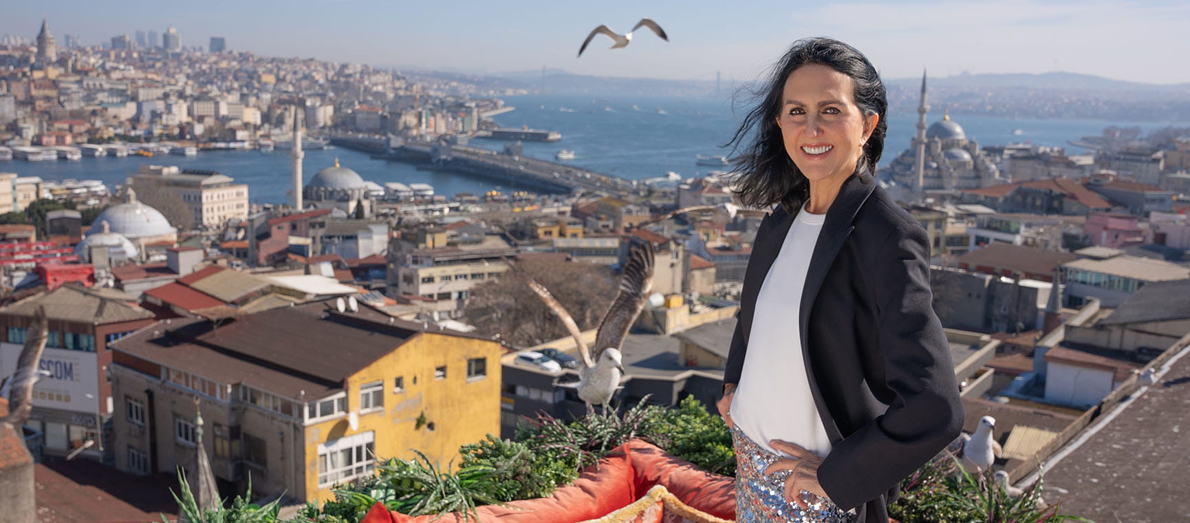 Liz Jones in Turkey with her new teeth