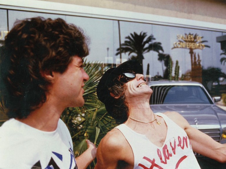 Alan Edwards with Keith in Nice |  Photo taken from I Was There: Dispatches from a Life in Rock and Roll by Alan Edwards