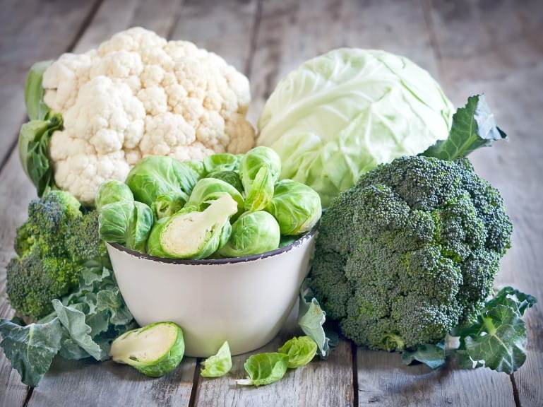 Broccoli, cabbage, cauliflower and sprouts | Getty/Karaidel