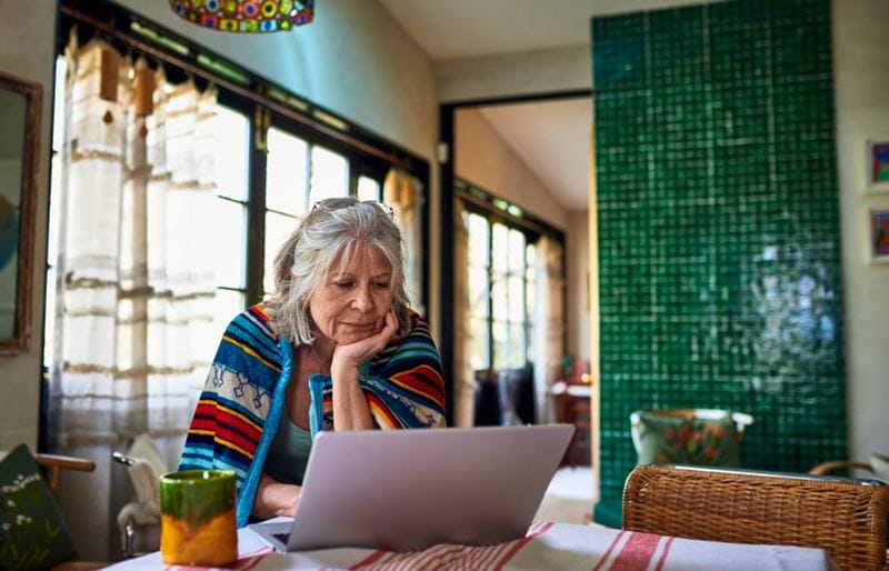 woman researching her options