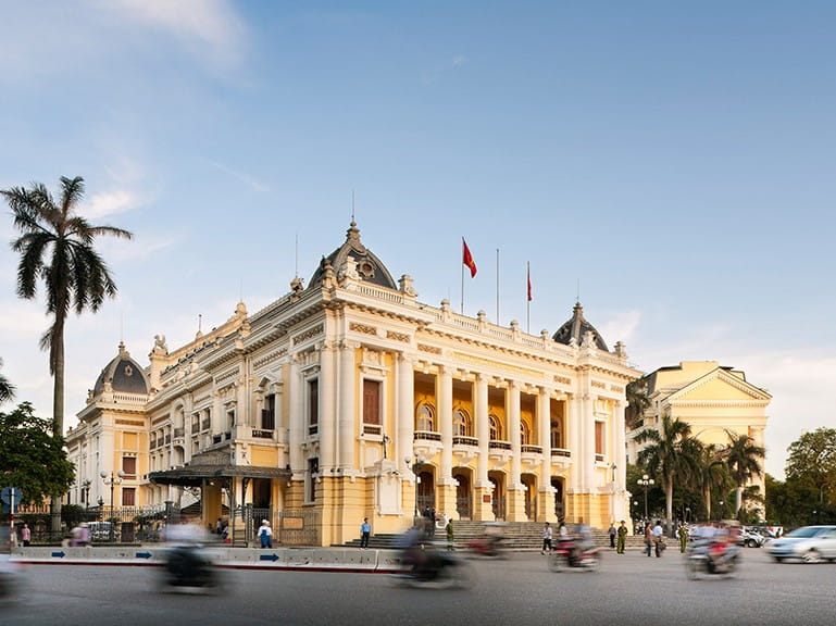 The outside of Hotel Continental in Ho Chi Minh City 