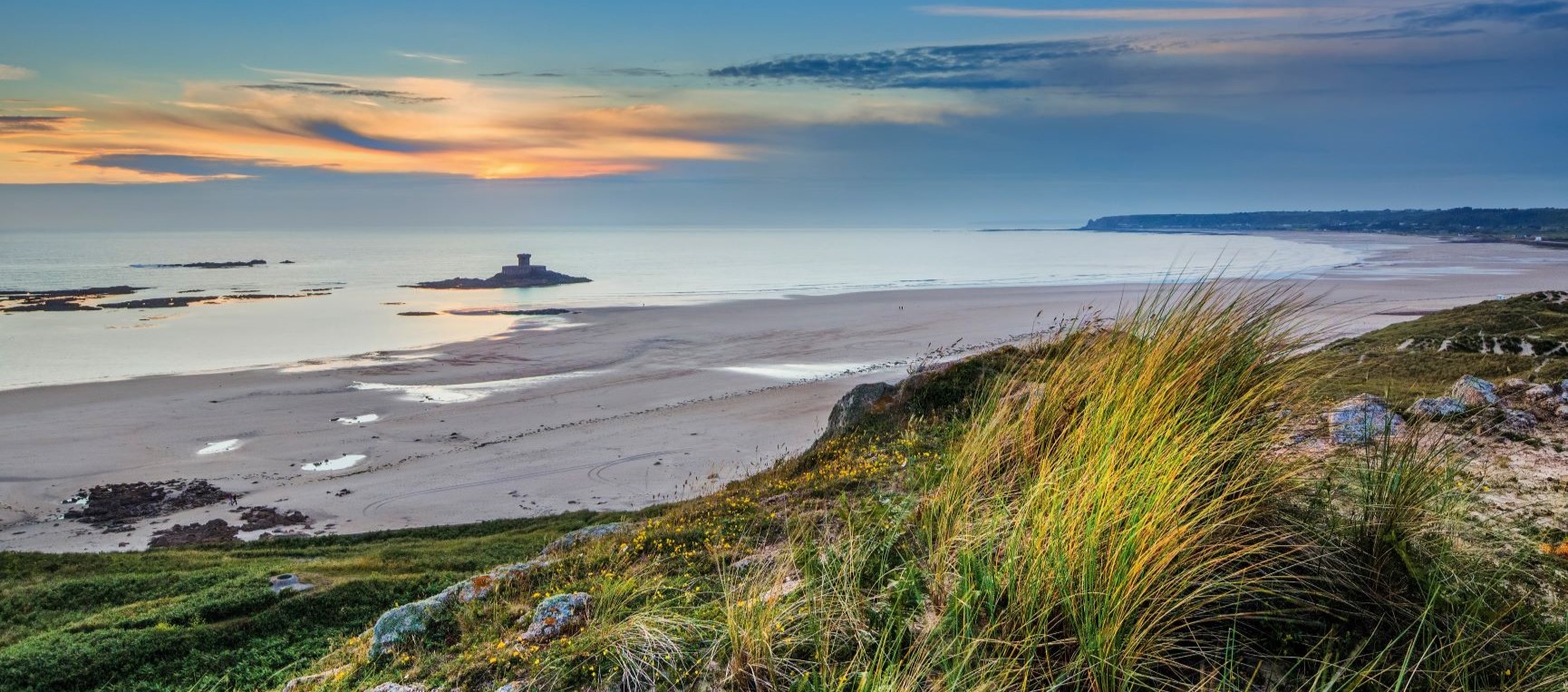 The beach in Jersey