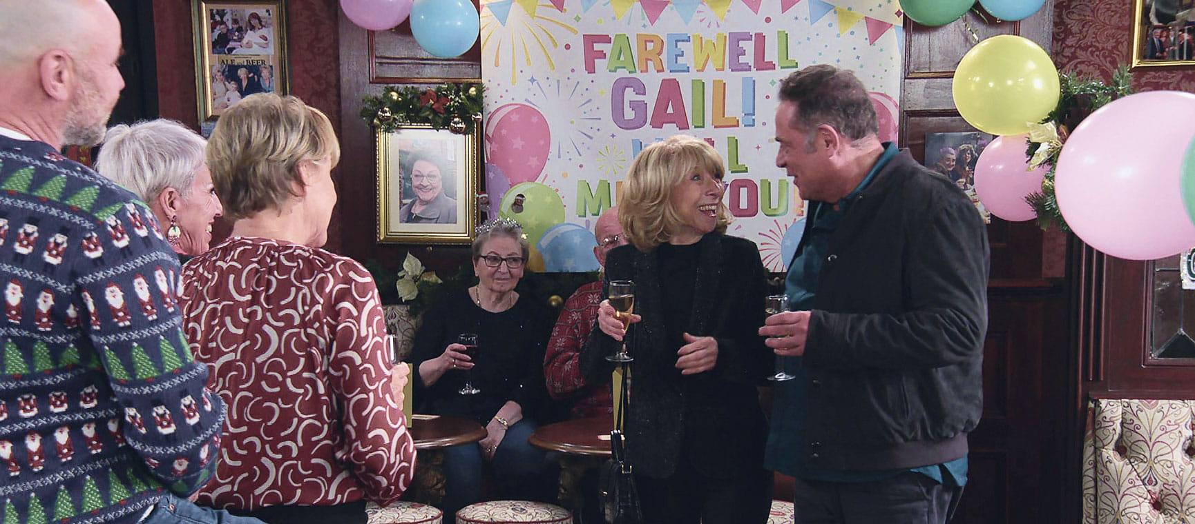 a scene from coronation street's christmas episode