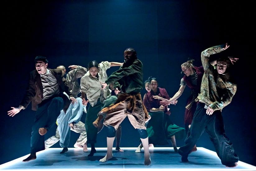Dancers from the Hofesh Shechter Company in Oedipus at The Old Vic 2025 