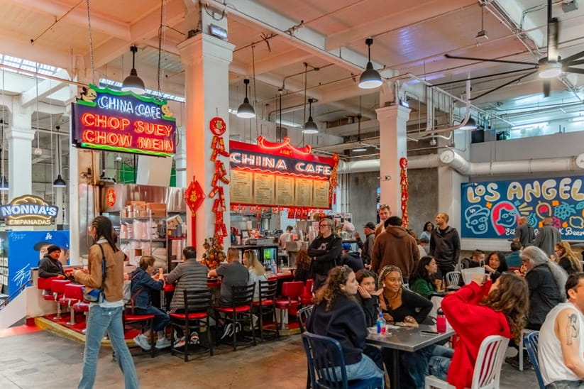 Inside Grand Central Market in LA 