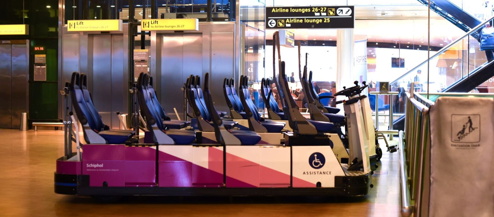 Mobility train at Schiphol Airport